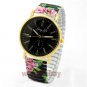 Round Elegant Flower Analog Stretchable Iron Quartz Wrist Watch Women Lady Gift
