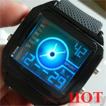 Hot Sale&iuml;&frac14;� Cool Digital LED Wrist Watch Quartz Rubber Alarm Day Date Sport D0101