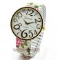 New Round Analog Stretchable Iron Quartz Wrist Watch Hour Women Lady 86 Gift