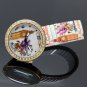 Flower Round Big Ben Tower Stretchable Iron Quartz Wrist Watch Women Q2088 AB