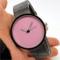 Classic Pink Dial Metal Iron Net Mesh Band Quartz Wrist Watch Men's Gift Q1006