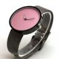 Classic Pink Dial Metal Iron Net Mesh Band Quartz Wrist Watch Men's Gift Q1006
