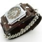 Cool Punk Rock Gothic Quartz Wrist Watch Chain Bracelet Party Hours Men 86 Q2522