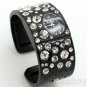 Elegant Rhinestone Crystal Bracelet bangle Women Lady 86 Quartz Wrist Watch Gift