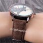 Cute Zebra Round Dial Faux Leather Band Quartz WristWatch Unisex 7 Colors Gifts