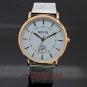 Popular Silver Stainless Steel Mesh Band Analog Quartz WristWatch Men Lady Q4104