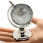Fashion Globe Design Mini Desk Clock Silver Watch Gift Scholar Hour Base SP01