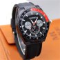 Cool Quartz Wrist Watch Leather Band Round Speed Black Dial Lady Men Sport Q4206