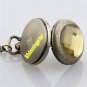 Retro Yellow Bronze Necklace Pendant Chain Quartz Pocket Watch Lady Gifts P276