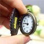 New oval White Rose Bronze Quartz Pocket Watch Necklace Lady Gift Box P61