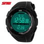Cool LCD Digital Waterproof Outdoor Silicone Strap Wrist Watch Men Sport D0801