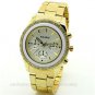 Charm Round Dial Crystal Steel Band Women Men Luxury Quartz Wrist Watch 86 Gift