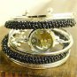 New Fashion Black Bracelet Beads Bangle Dial Quartz Wrist Watch Lady Gifts B0801