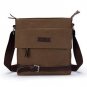 Brown Retro Messenger Men Canvas Sport Shoulder Walking Hiking Satchel Bag 8C002