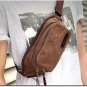 Brown Retro Messenger Men Canvas Sport Shoulder Walking Hiking Satchel Bag 8C006
