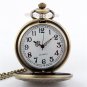 Retro Bronze Aboriginal Quartz Pocket Watch Pendant Chain Unisex Gifts P42