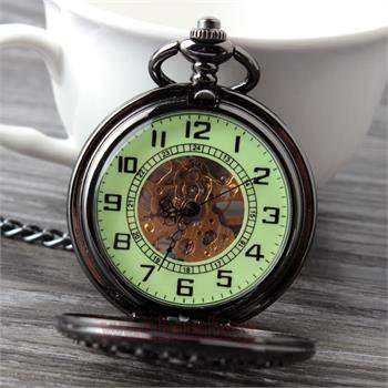 Retro Hollow Grace With Luminous Mechanical Pocket Watch Men Women Gifts P189
