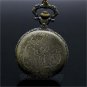 Bronze Eagle Hawk Pocket Watch Necklace Pendant Chain Women Men Gift 86 P213