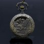 Bronze Eagle Hawk Pocket Watch Necklace Pendant Chain Women Men Gift 86 P213