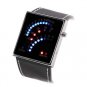 Cool 29 LED Blue&Red Black Rubber Digital Wrist Watch Mens Womens Date 86 L0503