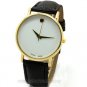 Simple Round Analog Monochromatic Dial Leather Swiss Made Quartz Wrist 86 Watch