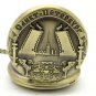 Retro Bronze Charm Pattern Pendant Chain Quartz Pocket Watch Lady Women 86 P212