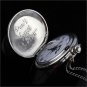Silver Dragon Quartz Pocket Watch Necklace Pendant Men Lady Unisex Gifts P280