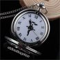 Silver Dragon Quartz Pocket Watch Necklace Pendant Men Lady Unisex Gifts P280