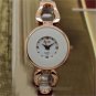 Elegant Black/White Round Dial Band Crystal Women Lady Quartz Wrist Watch Gifts