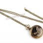 Antique Bronze Eagle Quartz Pocket Watch Necklace Pendant Men Women Gift CA P221