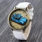 Antique Cool SUV Icon Dial Faux Leather Band Quartz Wrist Watch Men Kids Gifts
