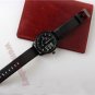 New CURREN Black Band Simple Dial Date Quartz Wirst Watch Men Women Gift Q4215