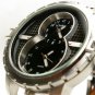 OULM Dual Time Zone Date Outdoor Military Leather Mens Army Quartz Wrist 86Watch