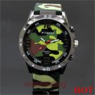 Hot Sale！ Army Rubber Sport Outdoor Military Men Quartz Wrist Watch Q1521