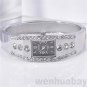Fashion Silver Bracelet Bangle Rhinestone Crystal Wrist Watch Trendy 86 Women