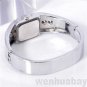 Fashion Silver Bracelet Bangle Rhinestone Crystal Wrist Watch Trendy 86 Women