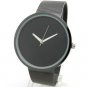 Black Dial Metal Net Mesh Band Quartz WristWatch Men Lady Unisex Xmas Gift Q1003