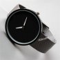 Black Dial Metal Net Mesh Band Quartz WristWatch Men Lady Unisex Xmas Gift Q1003