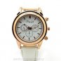 Simple Round Analog Crystal Faux Leather Gift Women Lady  Quartz Wrist 86 Watch
