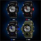 Cool ArmyMilitary Silicone Alarm LED Digital Date Outdoor Sport Wirst Watch Men