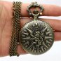 Bronze Retro Dragon Pendant Pocket Chain Men Women Quartz Watch 86 Gift P209