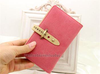 New Hit Color Leather Small Bag Women Lady Zip Clutch Wallet Card Purse USA PB41