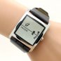 Unique Square Dial Leather Band Quartz Wrist Watch Men Hours Clock Gifts Q0862