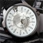 Classicial Luxury Delicate Dial Date Leather Quartz WirstWatch Unisex Men Gift