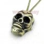 Retro Horrible Skull Quartz Pocket Watch Pendant Necklace mens 86 Gift P95