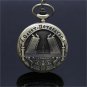 Retro Bronze Charm Pattern Pendant Chain Quartz Pocket Watch Men 86 Women Gift