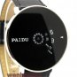 New Cool Men Silver Black PAIDU Quartz Wrist Watch Turntable Boy Hour Gift AB