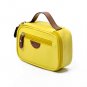 LYCEEM Yellow Waterproof Toiletry Bag Women Makeup Mini Girl Lady Shower Bag