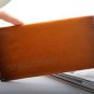 Luxury Khaki Long Vertical Soft Genuine Leather Wallet Zip Purse Unisex PB123