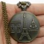Vintage Triumphal Arch Arc de Triomphe Paris Eiffel Tower Pocket 86 Watch P86